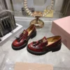 Miu Miu Leather Loafers