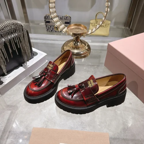 Miu Miu Leather Loafers