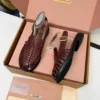 Miu Miu Leather Slingback Loafers