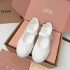 Miu Miu Denim Mary Jane Shoes