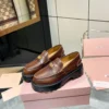 Miu Miu Leather Loafers