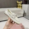 Miu Miu Mesh Lace-Up Bow-Detail Loafers