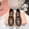 Miu Miu Lace-Up Ballet Flats