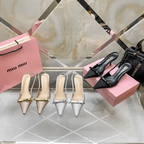 Miu Miu Crystal-Embellished Pumps