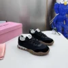 Miu Miu Suede Lace-Up Sneakers
