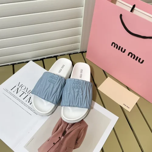 Miu Miu Lambskin Slides