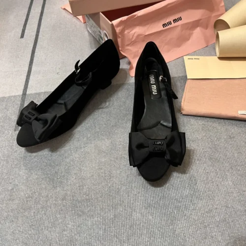 Miu Miu Velvet Mary Jane Shoes