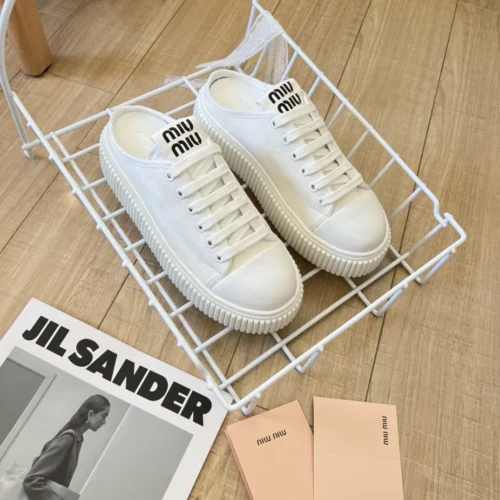 Miu Miu Canvas Mules