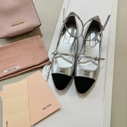 Miu Miu Patent Leather Ballet Flats