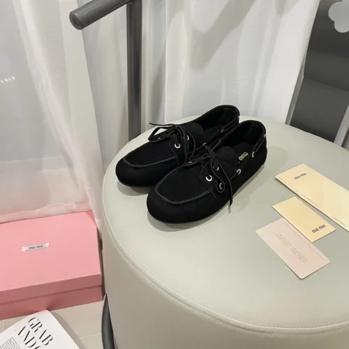 Miu Miu Lace-Up Loafers