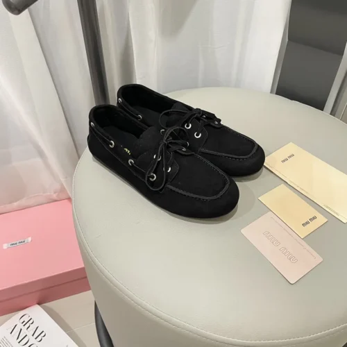 Miu Miu Lace-Up Loafers