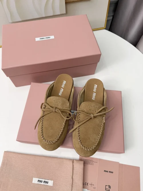 Miu Miu Leather Loafers