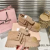 Miu Miu Leather Platform Combat Boots
