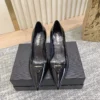 Prada Patent Leather Pointed-Toe Pumps