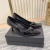 Prada Patent Leather Pointed-Toe Pumps