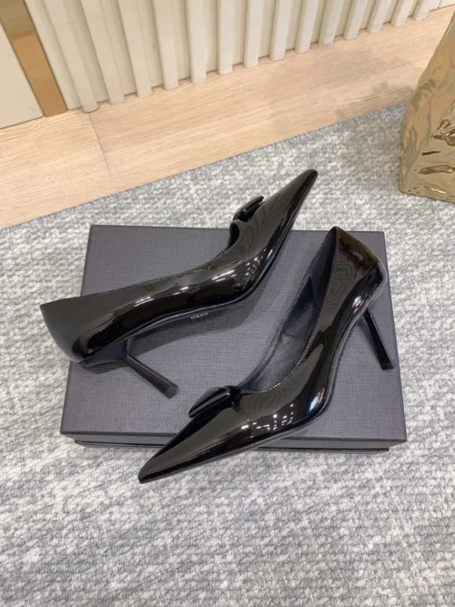 Prada Patent Leather Pointed-Toe Pumps