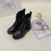 Prada Patent Leather Ankle Boots