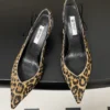 Prada Pointed-Toe Slingback Heeled Sandals