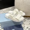Prada Leather Platform Slides