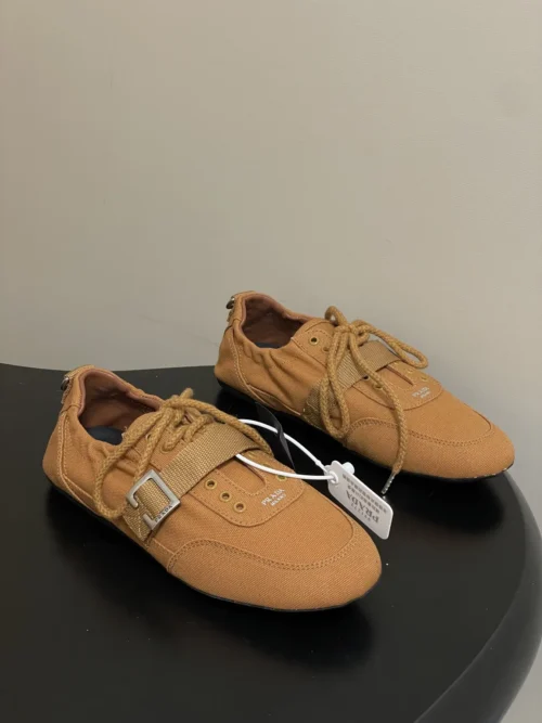 Prada Canvas Buckle Trainers