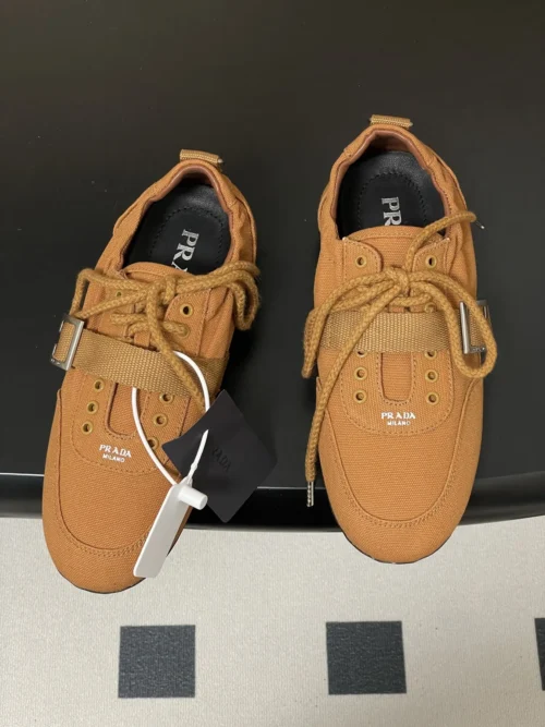 Prada Canvas Buckle Trainers
