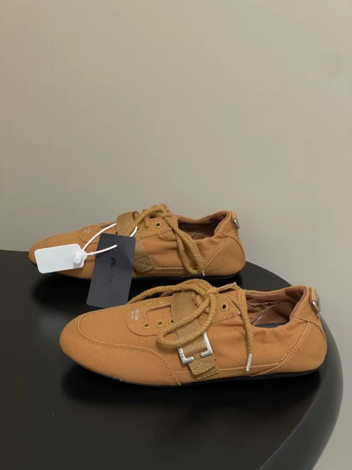 Prada Canvas Buckle Trainers