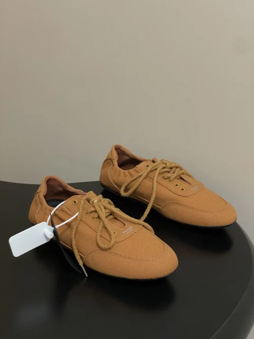 Prada Canvas Lace-Up Trainers