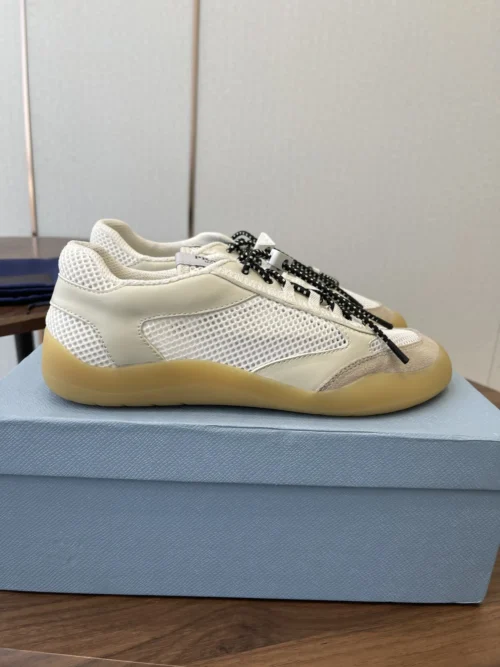 Prada Mesh Lace-Up Trainers