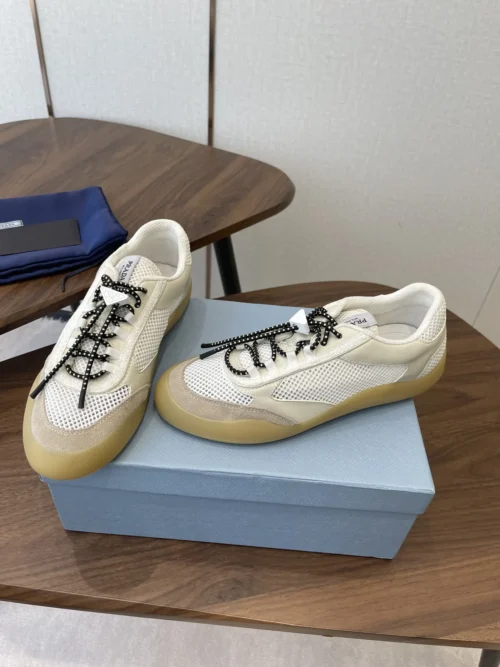 Prada Mesh Lace-Up Trainers