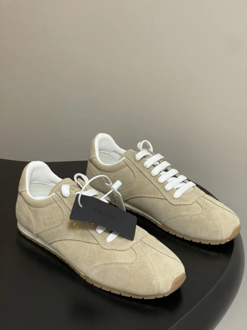 Prada Suede Lace-Up Trainers