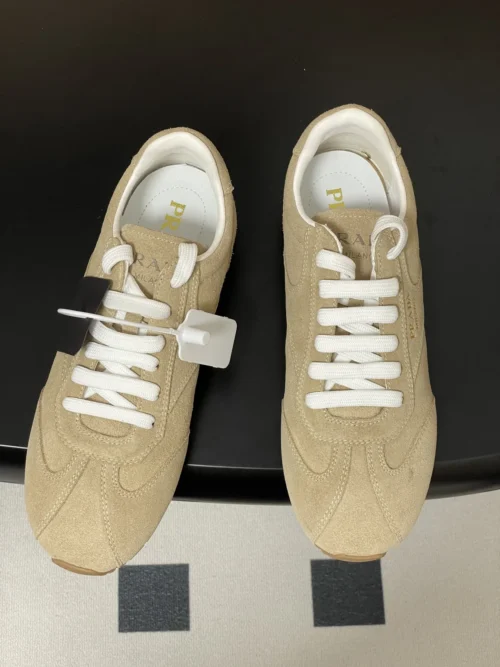 Prada Suede Lace-Up Trainers