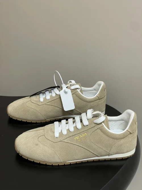 Prada Suede Lace-Up Trainers