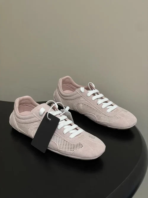 Prada Suede Lace-Up Trainers