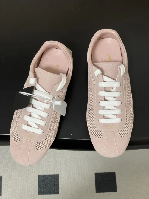 Prada Suede Lace-Up Trainers