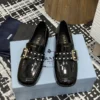 Prada Square-Toe Mary Jane Pumps