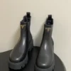 Prada Leather Platform Chelsea Boots