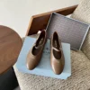 Prada Leather Mary Jane Shoes
