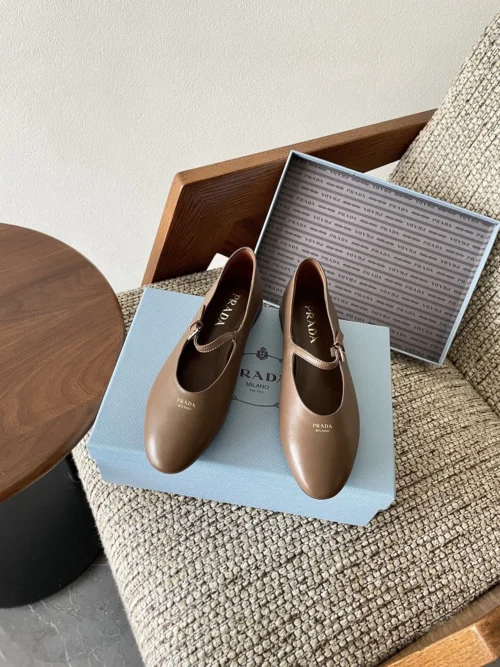 Prada Leather Mary Jane Shoes