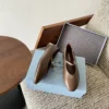 Prada Leather Mary Jane Shoes