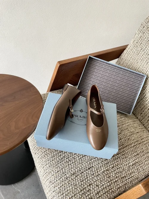 Prada Leather Mary Jane Shoes