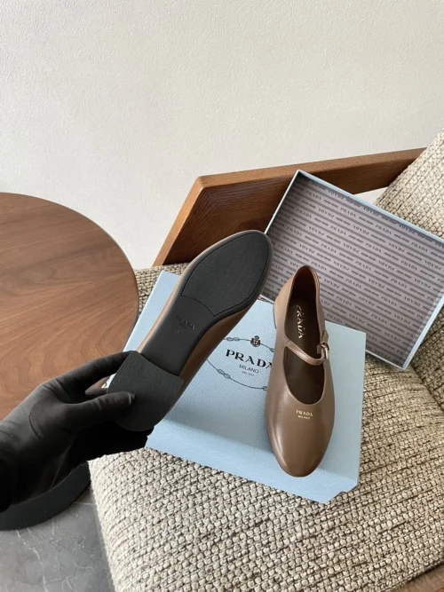 Prada Leather Mary Jane Shoes