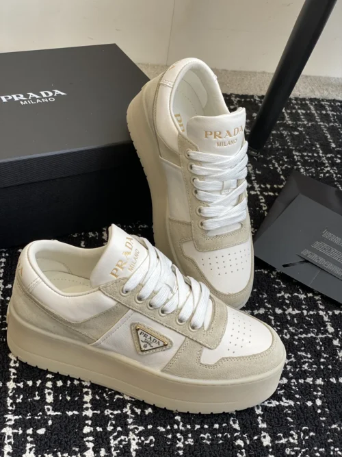 Prada Suede Platform Trainers