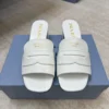 Prada Square-Toe Slides