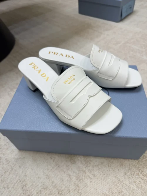 Prada Square-Toe Slides