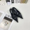Prada Patent Leather Pointed-Toe Heeled Sandals