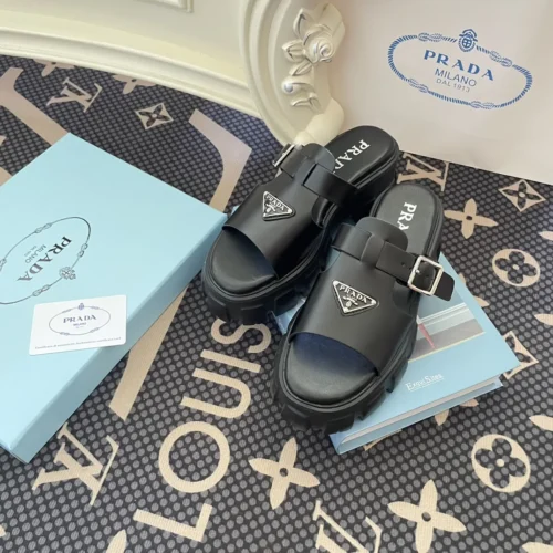 Prada Lambskin Platform Shoes