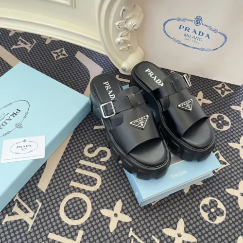 Prada Lambskin Platform Shoes