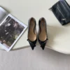 Prada Pointed-Toe Bow-Detail Flats