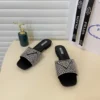 Prada Crystal-Embellished Slides