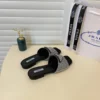 Prada Crystal-Embellished Slides